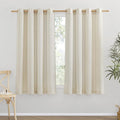NICETOWN Natural Linen Curtains Flax Texture by NICETOWN