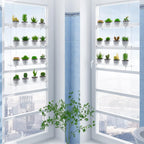 3-Tier Clear Hanging Window Plant Shelves, Indoor Acrylic Plant Stand