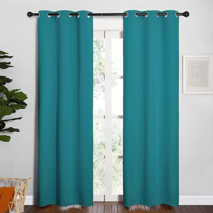 NICETOWN Room Darkening Curtains 84 inch Length 2 Panels, Thermal Insulated by NICETOWN