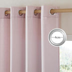 NICETOWN Blush Pink Linen Curtains - Image 3