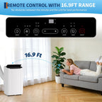 GarveeTech 12000 BTU Portable Air Conditioner, 3-in-1 AC Unit with Dehumidifier & Fan for Rooms up to 550 Sq.Ft, Quiet Cooling Conditioner with Remote Control for Bedroom/Home/Office