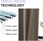 Simplebrand Ava Latte Blackout Curtains - Image 5