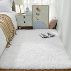 Ophanie White Rugs for Bedroom Fluffy, 4x6 Nursery Soft Fuzzy Shag Plush Shaggy - Image 3