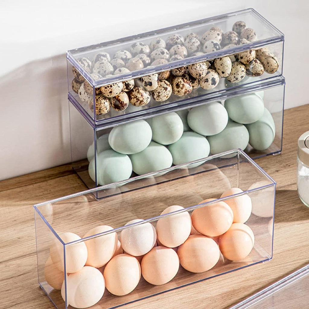 Large Transparent Flatware Tray Kitchen Drawer Organizer With Lid and Drainer - Plastic Kitchen Cutlery Tray and Utensil Storage Container with Cover - Dust-proof Dinnerware Holder