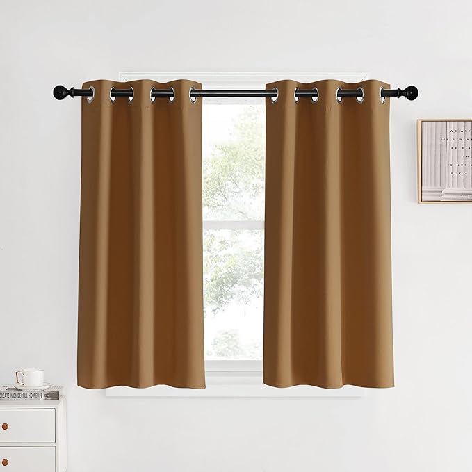 NICETOWN Window Curtains Blackout Drapes, 1 Pair, 34 by 40-inch, Thermal by NICETOWN