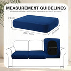 hyha 4Pcs Patio Cushion Covers, Stretch Outdoor Couch Cushion Covers Replacement - Image 2