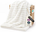 Bedsure GentleSoft White Throw Blanket by BEDSURE