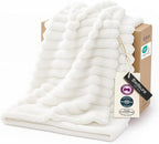 Bedsure GentleSoft White Throw Blanket by BEDSURE