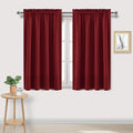 DWCN Christmas Burgundy Room Darkening Blackout Curtains by DWCN