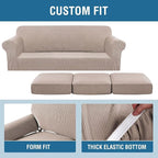 H.VERSAILTEX 4 Piece Stretch Sofa Covers - Image 4