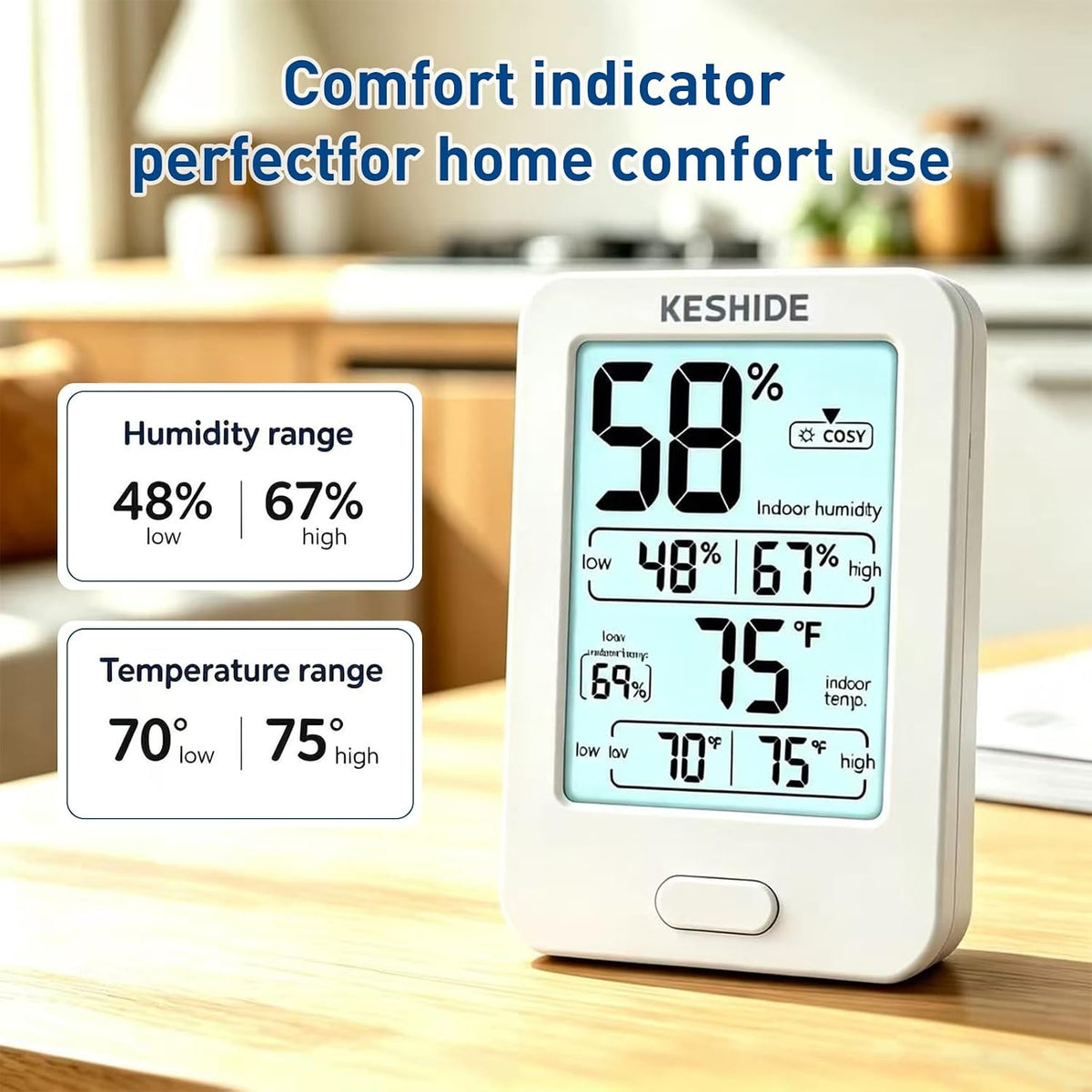 Hygrometer Thermometer Gauge Mini Digital