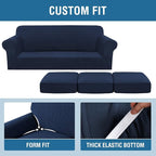 4 Piece Stretch Sofa Covers for 3 Cushion Couch Covers Furniture Slipcovers for - Image 4