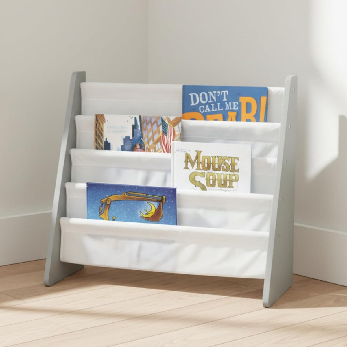 Humble Crew Kids Bookshelf, Montessori Front Facing Toddler Bookcase 4 Tier