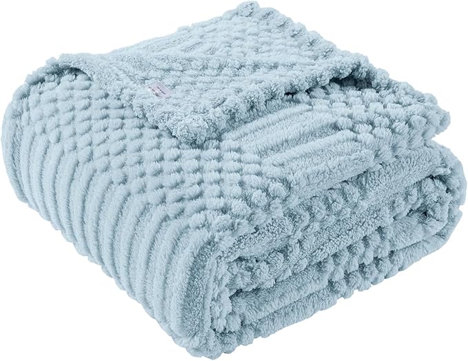50x70 Inch Blue Throw Blanket by Unknown