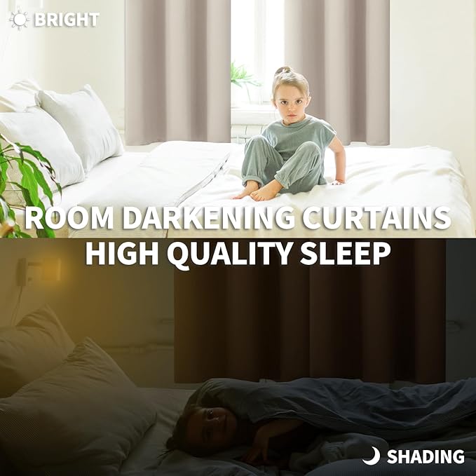 BGment Room Darkening Curtains 54 Inches Long - Image 4