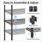 VIPEK V2 Heavy Duty Clothes Rack, Portable Metal Closet System, Black