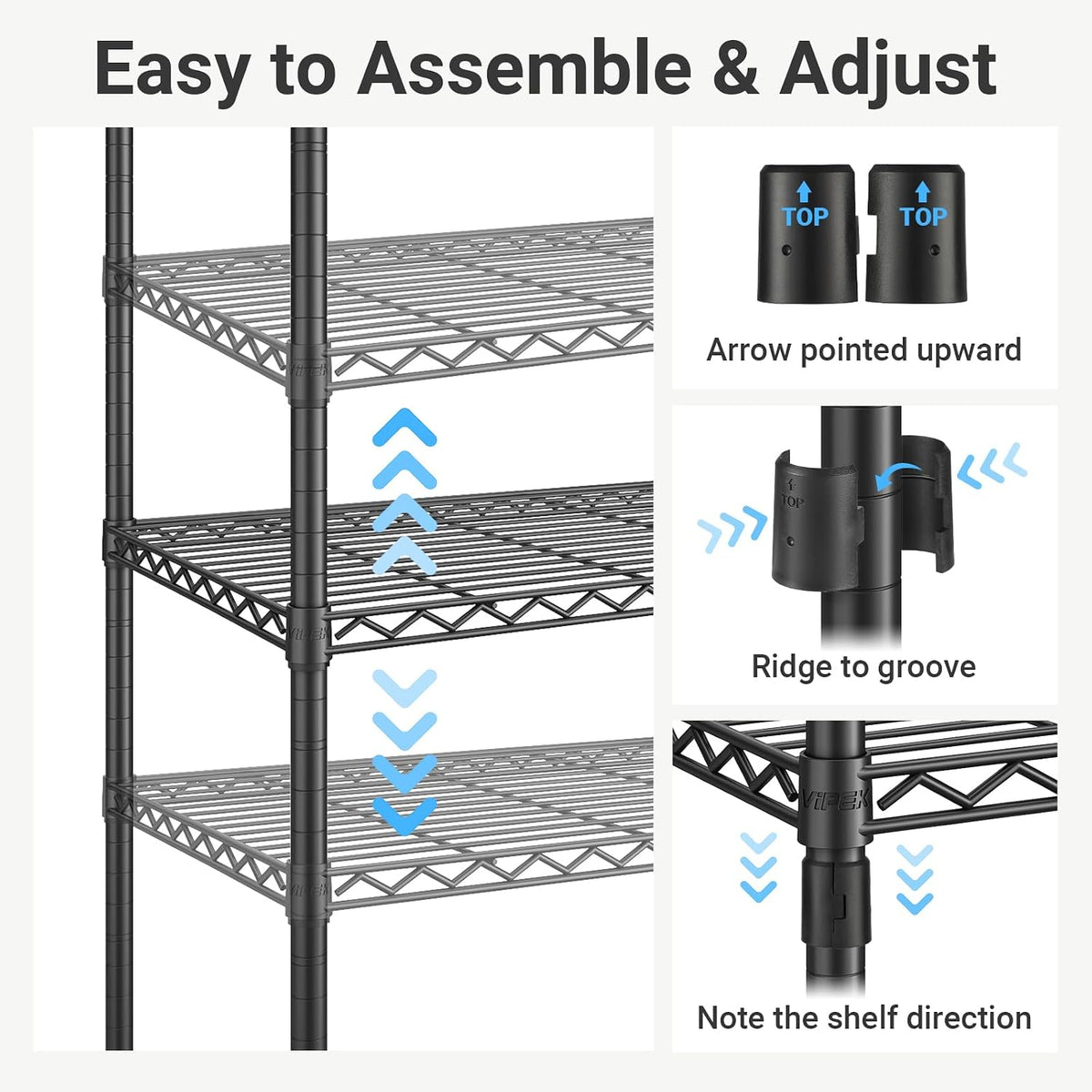 VIPEK V2 Heavy Duty Clothes Rack, Portable Metal Closet System, Black