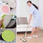 Cordless Electric Mop Pads, 6.3in Spin Mop Pads Compatible with vmai/alfabot/devoac/idoo/eous/verazon/kojeo Cordless Electric Mop, Round Mop Replacement Pads for Floor Cleaning(8 Pack)