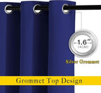 NICETOWN Bedroom Blackout 110 inch Curtains - Image 2
