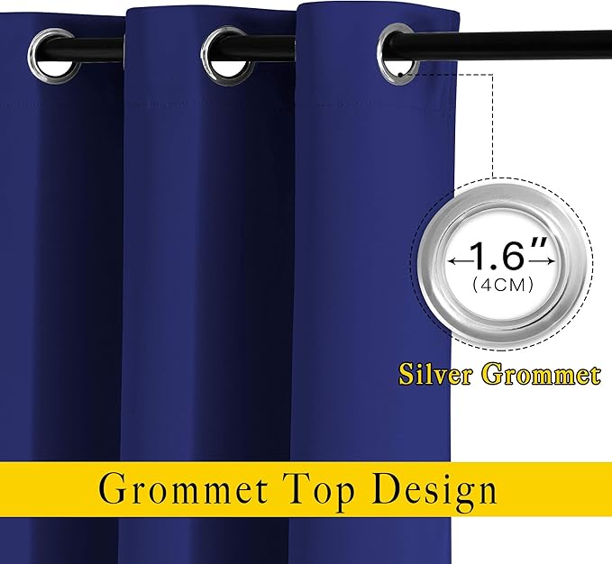 NICETOWN Bedroom Blackout 110 inch Curtains - Image 2