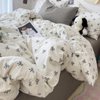 Twin Comforter Set Black Bow Comforter Set for Girls