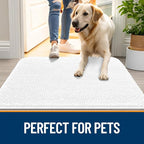 OLANLY Dog Door Mat for Muddy Paws 54x32, Absorbs Moisture and Dirt, Absorbent - Image 6