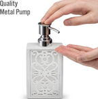 Creative Scents Mirror Janette White 6 Piece Bathroom Accessories Set
