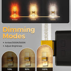 DORESshop LED Night Light, [2 Pack] 3 Level Dimmable Nightlight