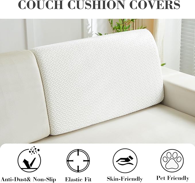Sofa Covers Couch Covers for Sofa Pet Friendly Couch Cushion Covers Universal - Image 3