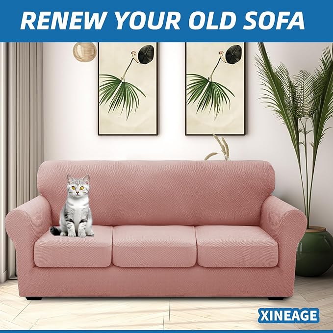XINEAGE New 4 Pieces Extra Large Couch Covers - Image 2