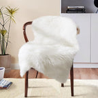 Ciicool Faux Sheepskin Rugs Soft Faux Fur Rug White Fluffy Chair Couch Cover by CIICOOLHomeDeco