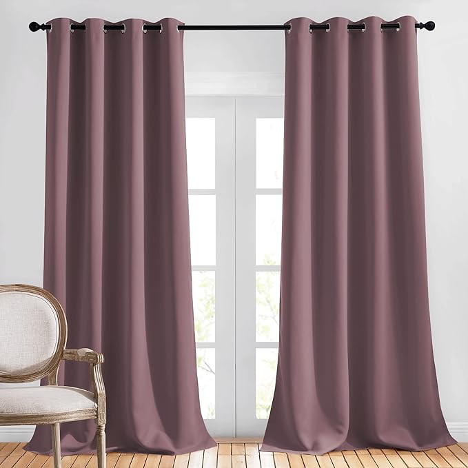 NICETOWN Blackout Dry Rose Curtains by NICETOWN