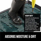 GORILLA GRIP 100% Waterproof All-Season WeatherMAX Doormat, US Designed Natural - Image 4