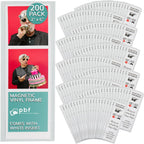 pbf PHOTO BOOTH FRAMES 2x6 Magnetic Picture Frames for Refrigerator | 2 x 6 Clear Magnetic Vinyl Frames for Photo Strips for Fridge (10-Pack)