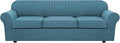 4 Piece Stretch Sofa Covers for 3 Cushion Couch Covers for Living Room by HVERSAILTEX