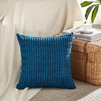 Fancy Homi 4 Packs Teal Decorative Throw Pillow Covers 16x16 Inch - Image 2