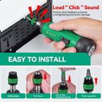 Adjustable Torque Screwdriver Set, 13-Piece 1/4" Hex Quick Release