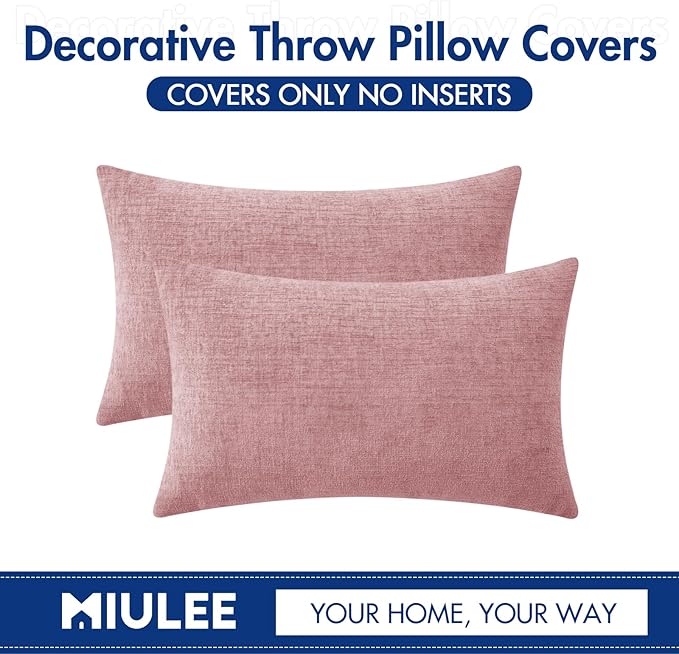 MIULEE Pack of 2 Couch Valentines Throw Pillow Covers 12x20 Inch Soft Spring - Image 6
