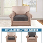 H.VERSAILTEX Velvet Stretch Couch Cushion Cover Plush Cushion Slipcover - Image 3