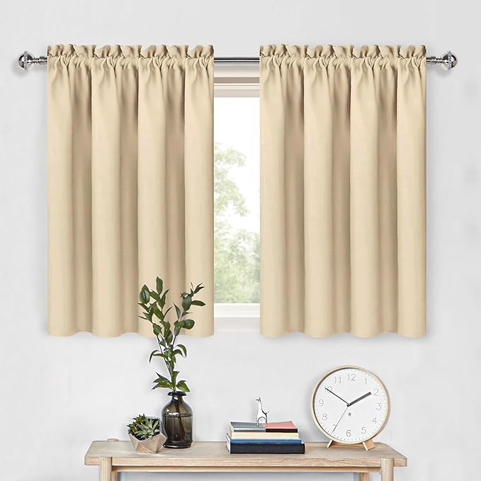 DWCN Beige Room Darkening Curtains by DWCN