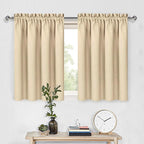 DWCN Beige Short Room Darkening Curtains by DWCN