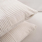 Fancy Homi 2 Packs Cream Lumbar Decorative Throw Pillow Covers 16x26 Inch - Image 3