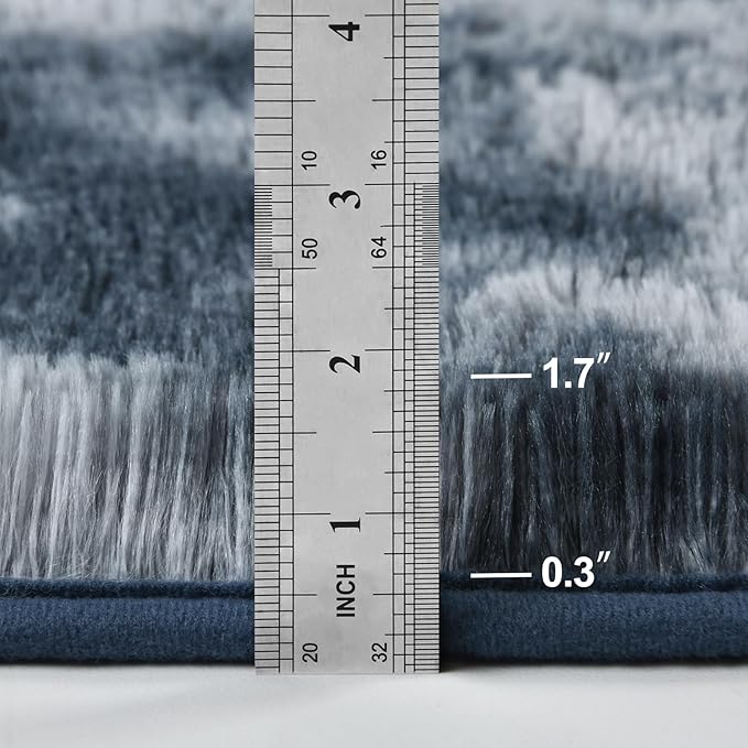 Deerhoo Shag Area Rug, 4 X 6 Tie-Dyed Plush Fuzzy Rugs - Image 2