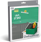 Genuine Fred The Original DESK DUMPSTER Pencil Holder with Flame Note Cards