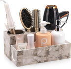 Hot Hair Styling Tool Organizer with 3 Stainless Steel Cups, Marble