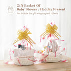 Mkono Makeup Perfume Organizer, Boho Decor Macrame Storage Basket, Ivory