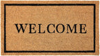 KANKUN Coco Coir Door Mat with Heavy Duty Backing, Welcome Doormat, Doormat by KANKUN