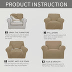 Easy-Going Stretch Oversized Chair Sofa Slipcover 1-Piece Couch Sofa Cover - Image 6