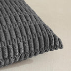 Fancy Homi 4 Packs Dark Grey Decorative Throw Pillow Covers 14x24 Inch - Image 4
