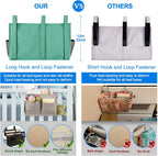 Surblue Caddy Hanging Organizer Bedside Storage Bag for Bunk and Hospital Beds, Green, L
